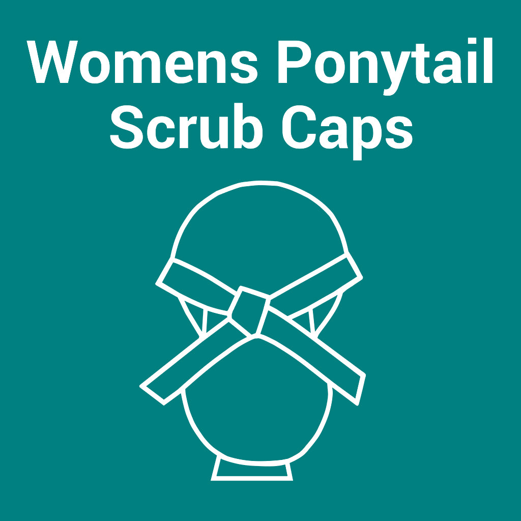 Womens Ponytail Scrub Caps