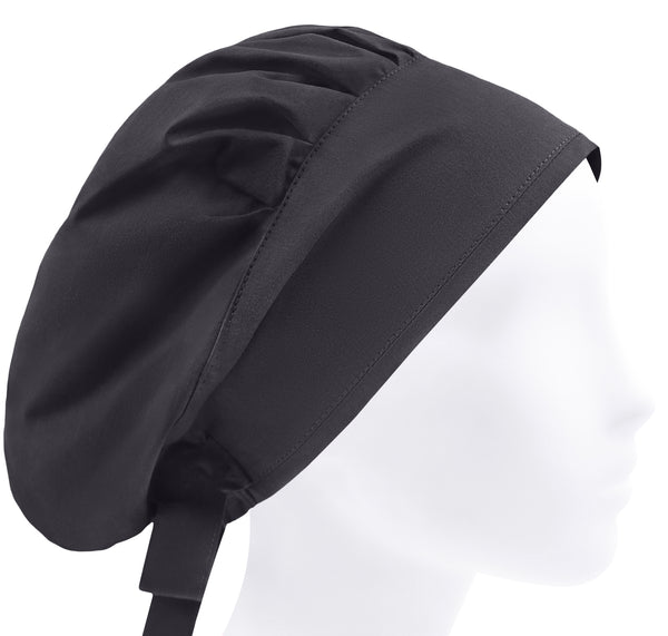 Gray surgical cap women, scrub hat, solid nurse hat