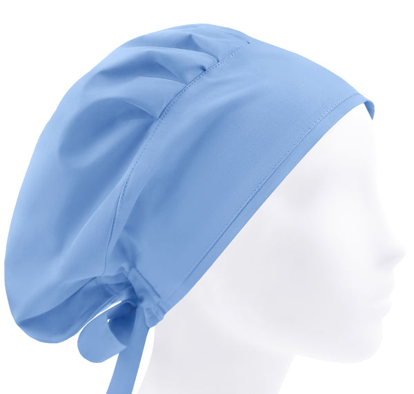Blue surgical cap, womens scrub hat, solid nurse hat