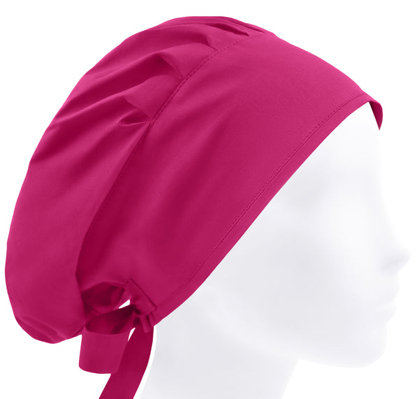 Hot pink surgical cap women, scrub hat, nurse scrub cap