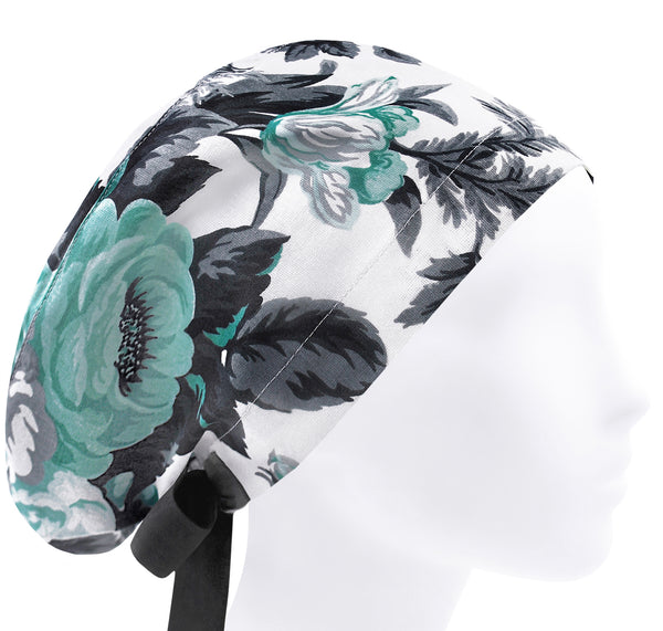 Scrub cap rose, surgical scrub hat, surgery cap, flowers scrub hat