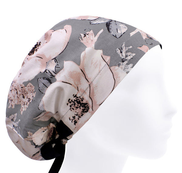Scrub cap rose, surgical cap flowers, scrub hat hips