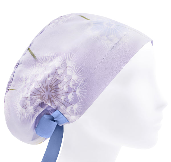 Scrub cap dandelion, womens floral scrub hat, surgery caps, surgical hat