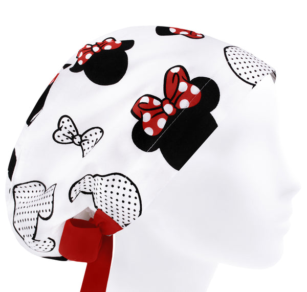 Mickey scrub hat for women, funny cartoon surgical hat, mouse scrub hat