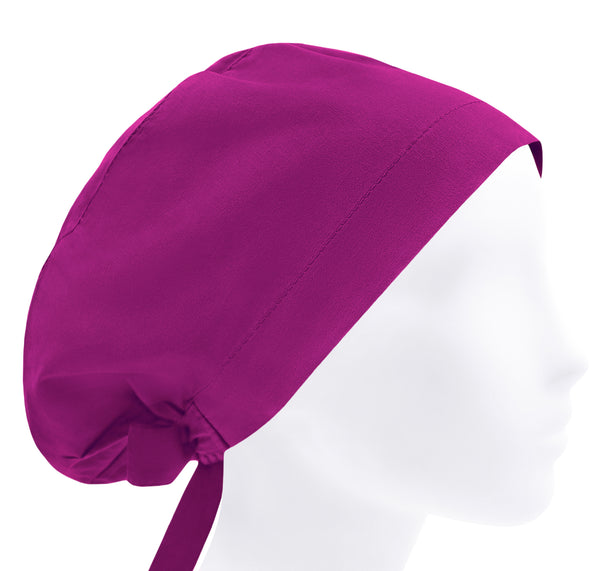 Solid fuchsia scrub cap, scrub hat, surgical hat, doctor hat