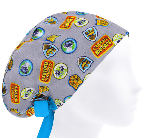 Women scrub hat labels, adjustable surgical cap, scrub cap