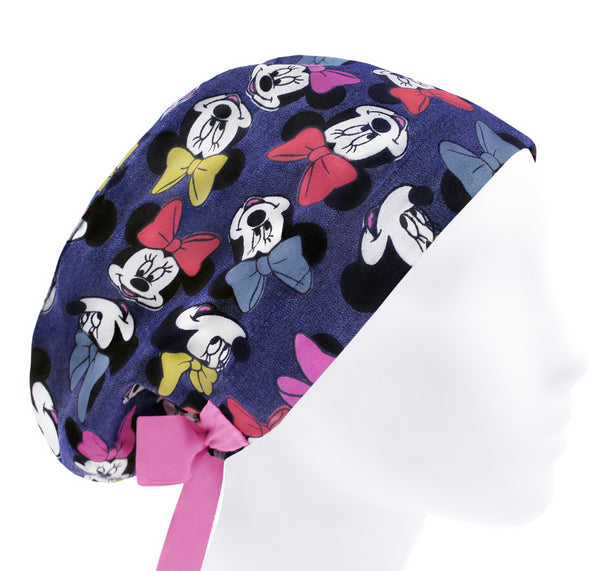 Mickey surgical hat for women, cartoon scrub cap, vintage scrub hat