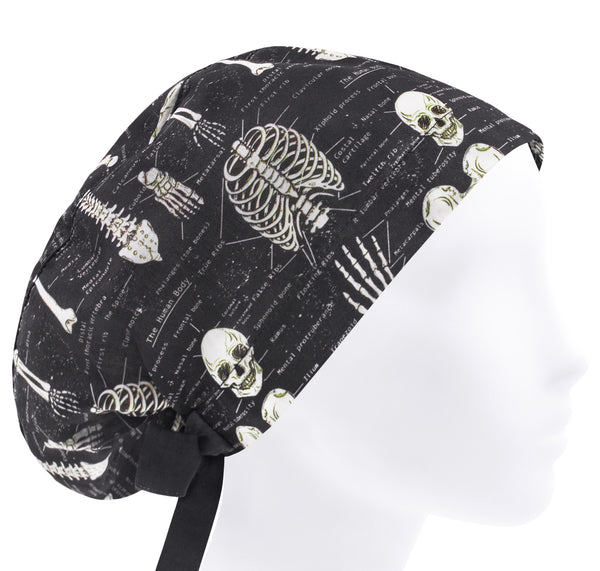 Spine scrub cap, scrub hat bones, skeleton surgical cap, scrub hat organs