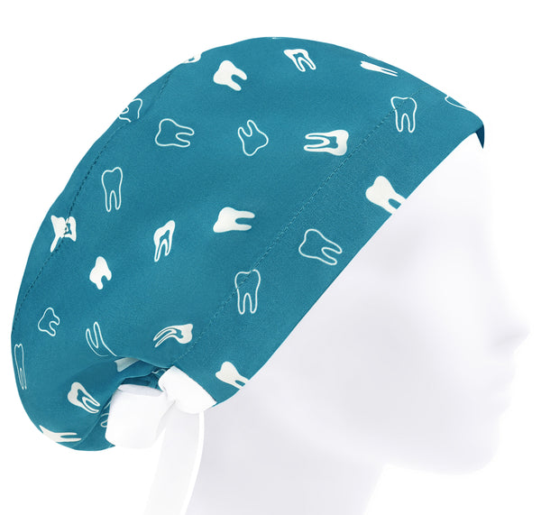 Dental scrub cap, teeth nurse cap, dentist surgical cap women