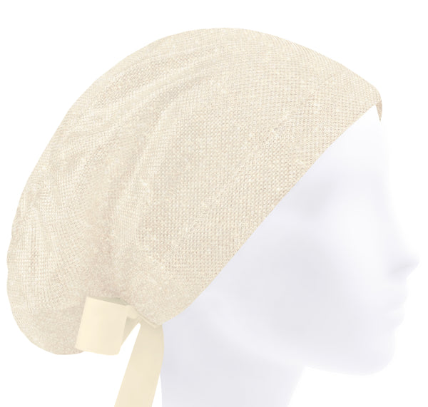 Shiny gold surgical cap, solid scrub cap, stretchy women scrub hat
