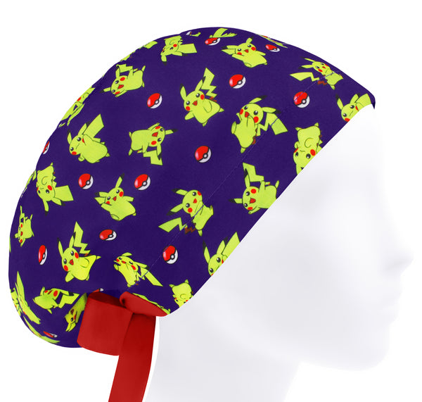 Anime scrub cap for women, funny surgical cap, cute scrub hat