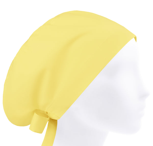 Yellow scrub cap, solid scrub hat for women, plain surgical hat