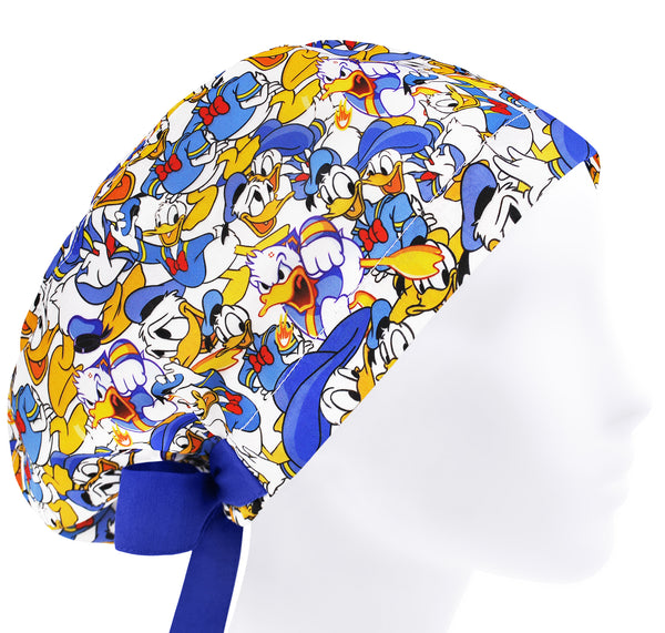 Funny scrub cap for women, cartoon scrub hat, cute surgical cap