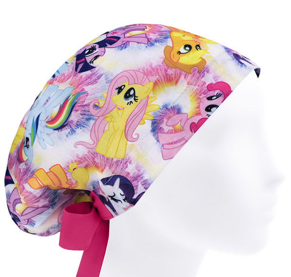 Pony scrub cap women, scrub hat rainbow, cute cartoon surgical cap, medical student cap