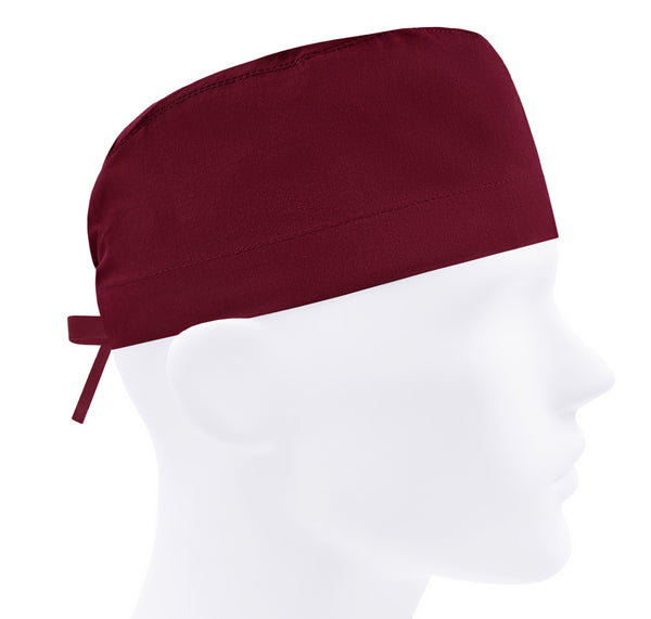 Scrub caps for men, scrub hats, surgical hat, nurse cap, doctor cap solid burgundy