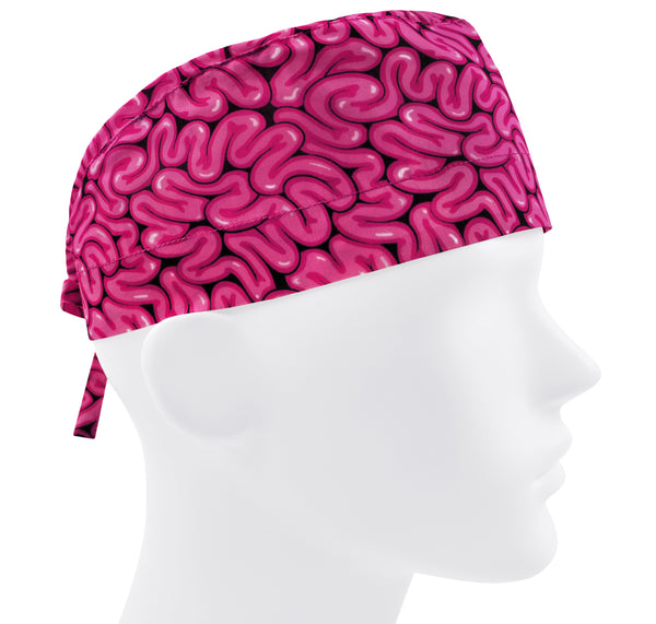 Scrub cap gut men, surgical cap, scrub hat intestines