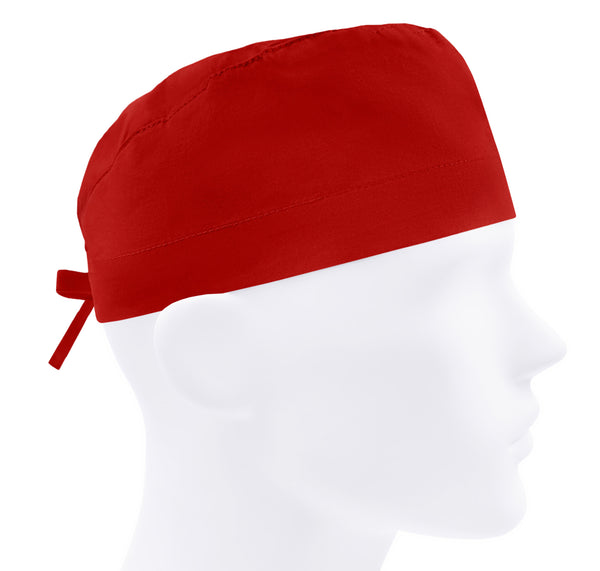 Surgical cap men, scrub caps, scrub hats, surgery hat, nurse cap solid red