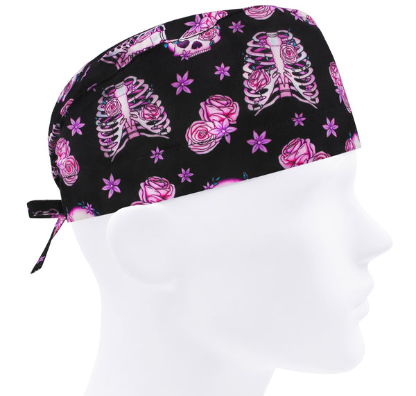 Scrub hat skelleton men, scrub cap skull, scrub hat anatomy