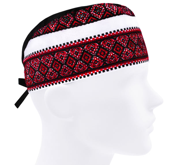 Ornament scrub cap for men, national embroidery surgical cap, Ukrainian Vyshyvanka scrub hat