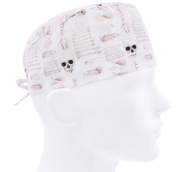 Scrub cap skeleton for men, scrub hat bones, surgical hat
