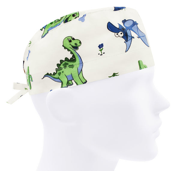 Scrub cap dinosaur for men, scrub hat dino, surgical hat, nurse cap