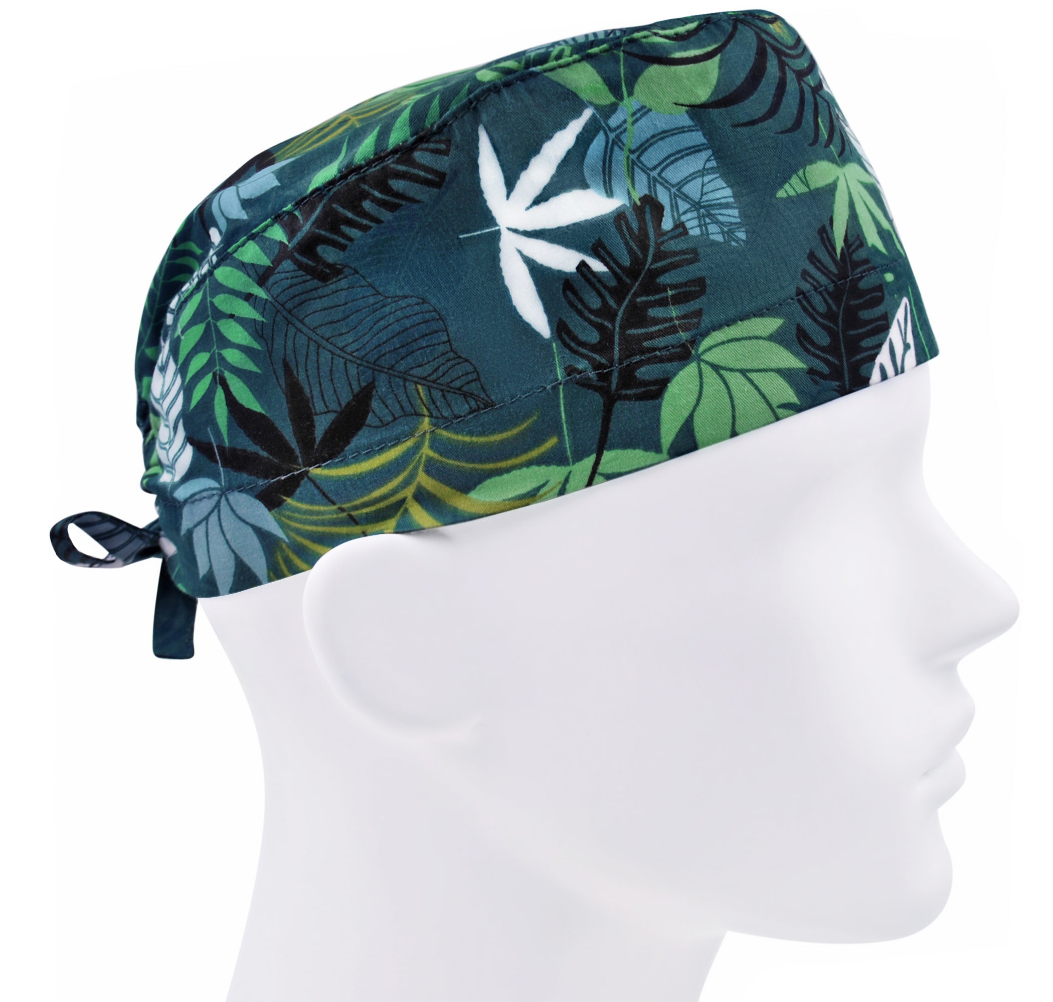 Leaf print scrub cap for men, surgical hat with leaves, chef hat ...