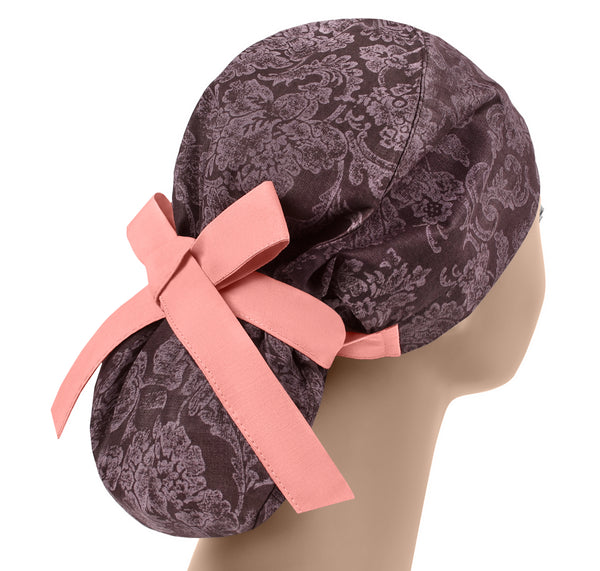 Womens Ponytail Scrub Cap, Cute Surgical Cap, Scrub Hat